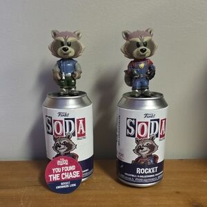 Funko Rocket Soda Vinyl Figures - Blue and Brown